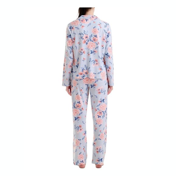 New Karen Neuburger Pajama Long Sleeve Watercolor Floral Print PJ Set - Picture 4 of 4